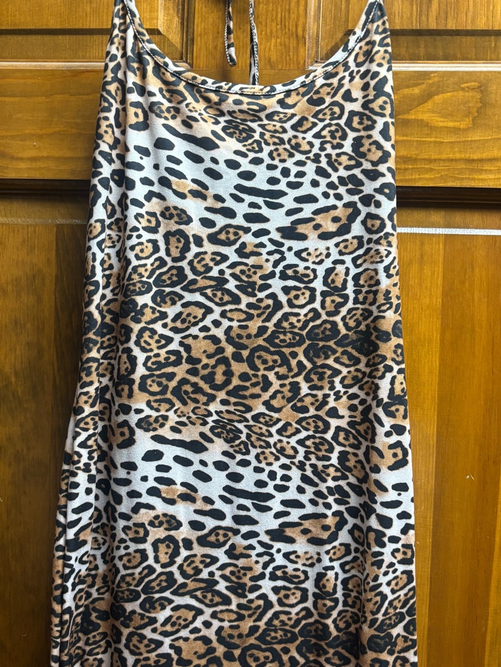SHEIN Leopard Print Maxi Dress in Brown, Black and White - Picture 4 of 4